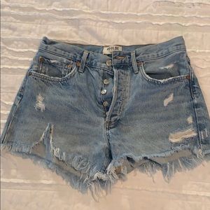 Agolde high-waisted denim short